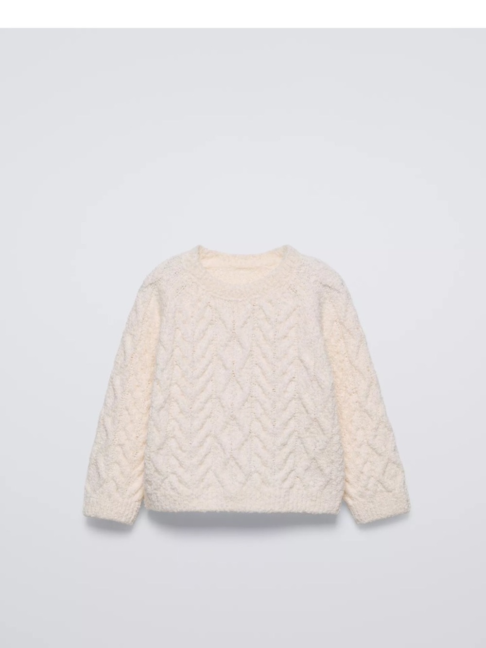 Zara Cozy Cream Cable-Knit kids Sweater! 3-6m
